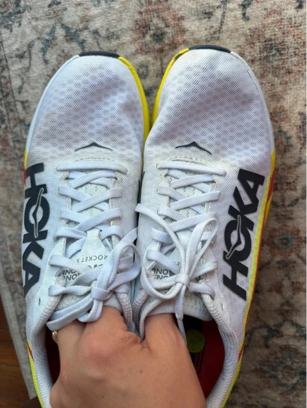 Mens Hoka Running Shoes Size 9.5 USA Rocket X